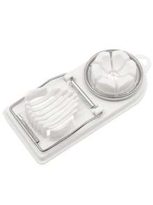 1pc 2-In-1 Egg Slicer, Household Egg Cutter, Multi-Function Pickled Egg Peeler, Egg Divider, Versatile Kitchen Tool