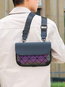 Geantă de umăr casual pentru bărbați, nouă la modă, simplă și elegantă, versatilă, de înaltă calitate, capacitate mare, potrivită pentru cadouri, cumpărături, călătorii