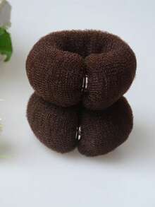 12G/15G/18G/17CM/20CM/22CM，DIY泡沫塑料环扣，甜甜圈发髻马尾辫支架，三种颜色和三种规格可供选择，发髻延长器，发髻制作器，发髻发片，发型夹，发夹，发夹，发夹 - 彩色 - 查看 16