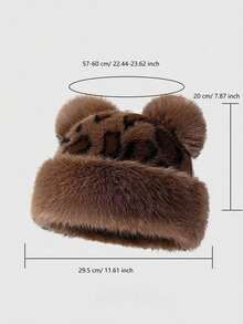 Autumn And Winter Urban Outdoor Series, A Casual And Fashionable Women's Mongolian Hat, Hat Set Winter Outfits