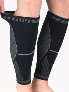 2 pezzi di protezioni polpaccio atletiche per corsa, basket, calcio - Compressione unisex