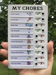 Children's Self-Regulation Message Book, Punched Card Memo, Student Checklist Planner Board, Daily To-Do List