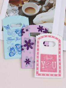 50pcs Gift Packaging Bags, Cartoon Holiday Jewelry Pouches - Multicolor - View 10