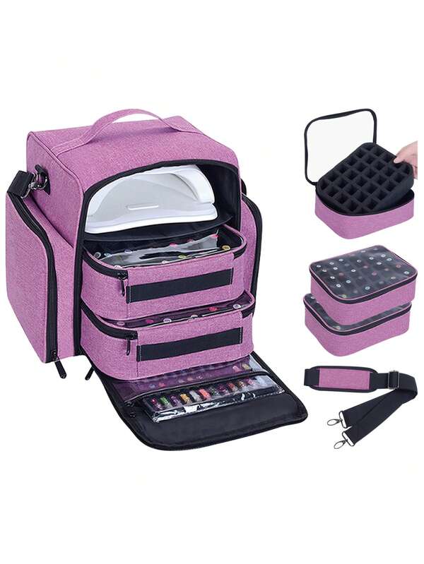 Organizador de 60 Frascos de Esmalte (Adequado para 15 ml/0,5 fl oz), Acompanha 2 Bolsas Destacáveis, 4 Bolsos com Zíper Independentes, Perfeito para Amantes de Arte de Unhas e Manicures, Bolsa de Maquiagem, Bolsas de Maquiagem, Bolsa de Cosméticos, Organizador de Maquiagem, Viagem, Nécessaire, Acessórios de Vaidade, Bolsa de Maquiagem Pequena, Nécessaire, Bolsa de Cosméticos, Grande Capacidade, Bolsa de Maquiagem Grande, Presentes de Natal, Nécessaire, Viagem, Nécessaire, Clutch / Bolsa Pequena, Organizador de Maquiagem, Nécessaire, Suporte de Pincéis, Mini Nécessaire, Nécessaire de Grande Capacidade