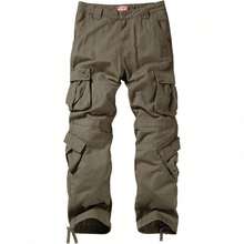 Pantalones cargo para hombre - Caqui claro - Ver 3