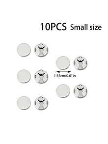 10 件便捷按扣装饰纽扣、衬衫纽扣、袖口纽扣、DIY 装饰纽扣