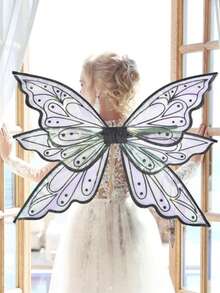 Fairy Wings For Adults Dress Up Sparkling Sheer Wings Butterfly Transparent Fairy Wings Costume For Women Costume Angel Wings For Women,Christmas Wings. - Multicolor a - View 11