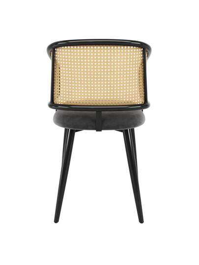 Dining Chairs, Chairs Rattan Backrest, Fluwelen Cushion Seat Cushion, Com Tafel Breathable, Moderne Restaurants, Living Rooms Cafes view 7