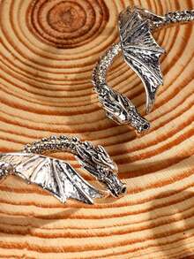 Örhängen i bohemisk stil med pterosaurieform, tillbehör till älvkostymer, cosplay-rekvisita, gotiska retroörhängen, lämpliga för fester, maskerader och vardagskläder, födelsedags- och festpresenter - Multifärgad - Visa 8