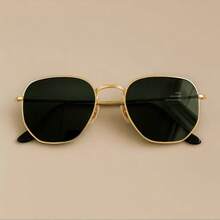 Hexagonal  Women Men Fashion Casual Lens  Protection Boho - 金色 - 查看 2