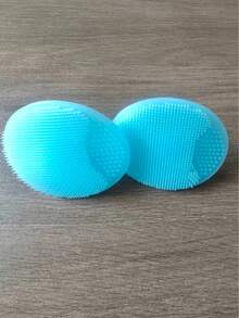 1/3 قطع منظف الوجه، فرشاة تدليك بيضاوية صغيرة محمولة باليد مع شعر مائي، منظف تنظيف عميق، منظف وجه مقشر ومدلك برفق، أداة العناية بالبشرة، أغراض السفر، حفلات الزفاف والأعياد، هدية الأم، المنزل، الديكور المنزلي، هدية عيد الميلاد، هدية الأم