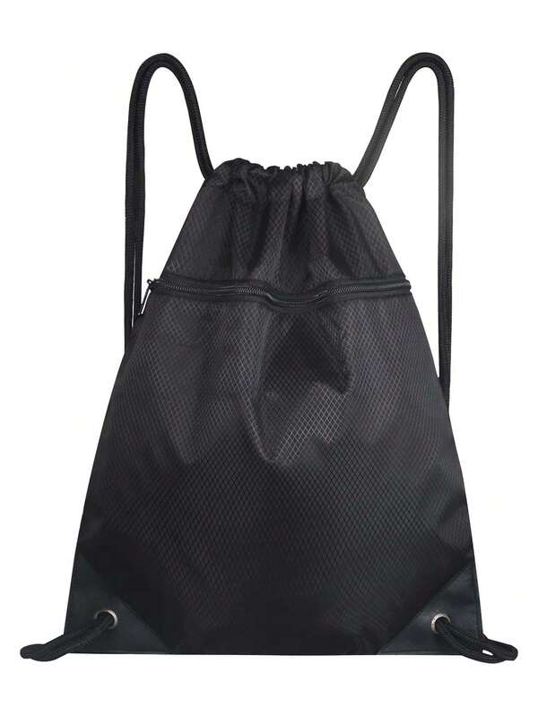 New Simple Drawstring Backpack, Unisex Casual Travel Rucksack, Large Capacity Sports Bag