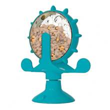 宠物用品畅销款小型犬玩具，猫咪慢食喂食器风车转盘 - 彩色 - 查看 6