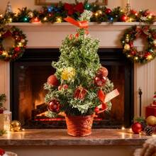 40cm Weihnachtsbaum Tischdekoration, Party Feiertags Ornament, Esszimmertisch Mittelstück, Weihnachtsdekoration, Neujahrsgeschenk, Weihnachtswanddekoration, Deko für Studentenwohnheim