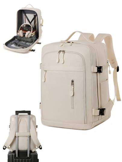 Myco Viz Air Cabin Size 40x30x20cm Convertible Carry-On Luggage/Boarding Bag/Airline Backpack For Short Trips, Fits Under Seat Easily, Holds 14-Inch Laptop, Portable, Unisex Solid Color, Travel/Trolley/Cabin Approved Tsa Backpack For Plane, School Bag