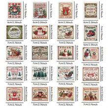 20pcs Vintage Christmas Stickers, Festive Designs With Snowman, Santa & Xmas Tree, Funny Stickers For Candy Bag, Coffee Cups & Party Favor Decor, Holiday Gifts, Christmas Labels Stickers
