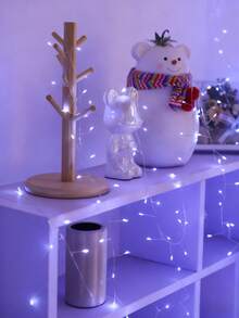 50/100/200/300 LED Warm Glow Firecracker String Lights, Battery Operated, Suitable For Indoor Parties And Christmas Trees (Batteries Not Included), Perfect For Thanksgiving And Holidays, Holiday Decorations, Indoor Lighting, Holiday String Lights, Warm Glow, Lightweight Design, Plastic Construction, Battery Operated Lights, Decorative Lighting, Home Decorators, Holiday Enthusiasts Christmas Decoration XMAS Decor Christmas Tree Gift Decor Thanksgiving Wedding Home Decor Home Decor Fall Decor Autumn Decor Birthday Decorations For Gifts Party Supplies Indoor Outdoor Garden Holiday Festival Decor Halloween Decor Wall Decor Halloween Ornaments - 白光 - 查看 4