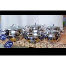 batería de cocina 9 piezas de acero inoxidable de alta calidad, compatible para toda fuente de calo incluyendo inducción, Hecho de acero inoxidable 18/10 de alta calidad, un material extremadamente resistente que ha pasado las más exigentes pruebas de calidad y durabilidad - Plateado - Ver 5