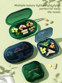 westwood Portable 3-Meal Pill Organizer, 7-Day Mini Pill Case With Reminder
