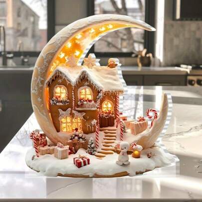 Decorazione natalizia in stile bohémien chic in acrilico - 15,01 cm x 14,0 cm, perfetta per casa, ufficio, camera da letto e caffè - regalo ideale per varie occasioni