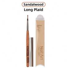 New Wholesale Design Long Grid Brush Long Line Brush Cleaning Polish Dust Acrylic Art Nail Brush Sets 3d Uv Gel French