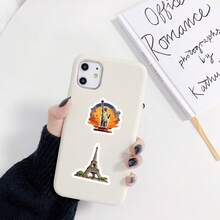 500 ملصق معالم سياحية، ملصقات DIY مناسبة للأجهزة المحمولة والحواسيب والهواتف والزجاجات والأكواب والأجهزة الإلكترونية والهدايا وديكور الغرف والمنزل والمرايا والفن والديكور الخاص بالأعياد والمناسبات كالميلاد والكريسماس