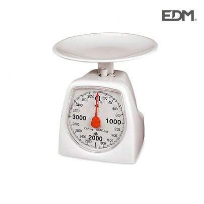 EDM 07621 Balança Mecânica de Cozinha, MAX 4 kg, Plástico
