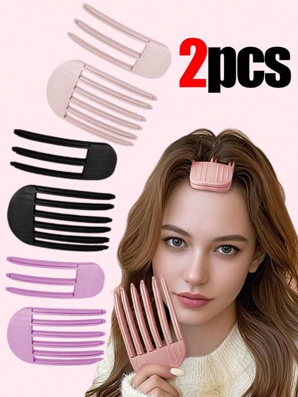 2/1 Peça Novo Clipe para Raiz de Cabelo Volumizador, Clipe de Cabelo de Coroa Alta, Ferramenta de Estilo para Franja Caída, Pente Modelador de Vento Não Danificador, Conjunto de Ferramentas de Estilo, Cabelo, Barbeiro, Ferramentas de Cabelo, Produtos de Cabelo, Essenciais de Viagem, Essenciais de Viagem, Penteado, Cabeleireiro, Cabelo, Viagem, Produtos de Cabelo, Ferramentas de Cabelo, Acessórios de Cabelo, Barbeiro, Acessórios de Barbeiro, Barbearia, Equipamento de Cabeleireiro