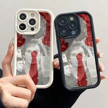 1 pieza Funda de teléfono Morgan para iPhone 16, 15, 14, 13 Pro Max, 11, 12 Plus, de silicona negra. Compatible con funda para iPhone 17, funda para iPhone 17 Pro, funda para iPhone 17 Pro Max - Z4 - Ver 1