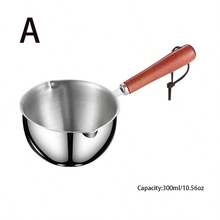 1pc 多用途溅油锅，家庭厨房淋油，牛奶加热专用小锅，便携式迷你油加热锅，多功能溅油锅，家庭晚餐用品，圣诞派对用品 - 彩色 - 查看 9