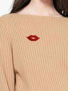 1 pieza Broche de labios rojos para el Día de San Valentín para damas - Moda, con incrustaciones de rhinestone, accesorios de ropa de alta gama, flores para el pecho, a prueba de aceite para evitar que se muestre, alfileguridad - El regalo perfecto del Día de San Valentín para mujeres Navidad