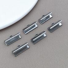 10/30 件长方形丝带末端带夹不锈钢金色丝带卷边皮革压接紧固件适用于 DIY 颈链手链书签制作 - 彩色 - 查看 21