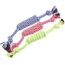 耐用棉绳宠物犬磨牙玩具 - 隨機顏色 - 查看 10