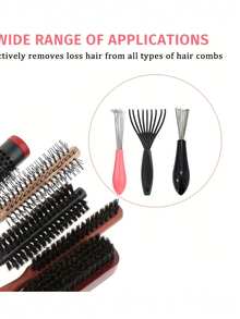 3pcs Hair Brush Cleaning Tools - Plastic Comb Remover And Claw Rake, Suitable For Home And Salon Use, Cleaning Hair Brushes Comb Brush Cleaner Plastic Handle Cleaning Brush Remove Embedded Beauty Tool Cleaning Supplies, Small And Cute But Powerful In Cleaning Hair,Hair Brush,Hairbrush,Hair Combs,Barber,Hair Tools,Hair Products,Hair Accessories,Slick Back Brush,Hair Care,Hair Comb,Barber Accessories,Comb Hair,Curly Hair Brush,Travel,Hair Stuff,Detangling Brush,Ball Brush,Mini Hair Brush,Hair Accessories,Curly Hair Products,Hairdressing Equipment,Accessories,Christmas,Barber Accessories,Hair Accessories,Hairdressing,Wooden Comb,Travel Essentials,Travel Essential,Hairstyle,Hairdressing