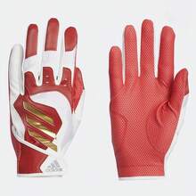 Adidas 阿迪达斯全指守门员手套，棒球、垒球训练运动手套，男女通用，红色 FK1537 - 紅色 - 查看 3