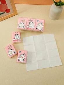 144 buc/72 buc/24 buc/8 buc batiste de hârtie cu model de desene animate, portabile, pachet mic de prosoape de hârtie, batistă de hârtie, prosoape de hârtie speciale pentru studenți, 8 prosoape de hârtie per pachet, 3 straturi de prosoape de hârtie îngroșate, șervețele, șervețele faciale, hârtie de împachetat de uz casnic. Potrivit pentru picnicuri în aer liber, dormitoare de familie, băi, birouri, produse de curățenie pentru restaurante, produse de nuntă, produse pentru petreceri.