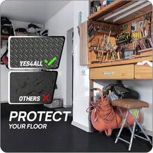 Tapete para Ejercicio 12, 24, 48 y 120 SQFT, Piso para Gym, Tapete Foamy, Tapete Gym Grueso, Tatami para Piso, Tapete Ejercicio Grueso, Tapete de Espuma EVA para Gimnasio y Hogar - Negro - 12 pies cuadrados - 12 piezas - Ver 5