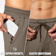 G Gradual Men's Sweatpants With Zipper Pockets Athletic Pants Traning Track Pants Joggers For Men Soccer, Running, Workout{"Size_name":"Large","Color_name":"Nomad"} - Nomad - View 5