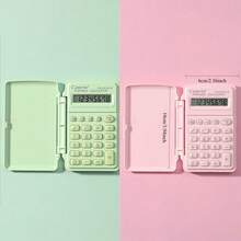 Pratica mini calcolatrice con custodia pieghevole, calcolatrice portatile carina e minimalista, utile per i calcoli, calcolatrice colorata, essenziale per studenti e ufficio, aiuta nell'apprendimento della matematica, un regalo perfetto per studenti, insegnanti, colleghi, amici, adatto per compleanni, vacanze, stile minimalista, regalo per gli amanti della matematica, regalo di laurea, amicizia tra compagni di classe, forniture per la scuola e per il ritorno a scuola