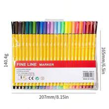 24 قلم رصاص رسم خطوط دقيقة جديد، أقلام تلوين ملونة مناسبة للمدرسة والمكتب وكتب التلوين للكبار والمذكرات والرسم والفن الجرافيتي، أطراف دقيقة للكتابة في المذكرات وتدوين الملاحظات والمكتب والمجلات والكتابة والمستلزمات المكتبية الفنية، موسم العودة إلى المدرسة.