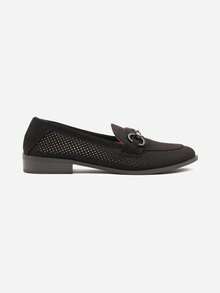 Vices Openwork Moccasins With Leather Insole - Black - View 3