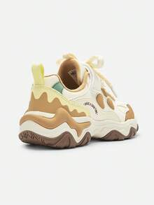 Balabala Mädchen Sneaker Frühling/Herbst 2025, rutschfeste Chunky Sneaker, süßer Stil - Khaki - Übersicht 5