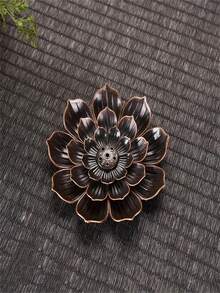 Natal, Dia de Ação de Graças, Dia de São Patrício, Suporte de Incenso de Liga com Base de Lótus, Suporte de Incenso Multiuso, Acessórios de Decoração Doméstica para Festivais, Queimador de Incenso, Suporte de Incenso, Acessórios de Incenso, Decorações Natalinas, Acessórios de Decoração Doméstica, Queimador de Incenso.