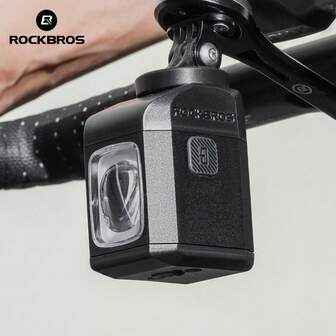 ROCKBROS 1 pieza Luz delantera colgante (1600 lúmenes): Aleación de aluminio + Material de PC, Modo de haz ajustable, Pantalla digital inteligente con estado en tiempo real, Control remoto inalámbrico, Satisface fácilmente varias necesidades de iluminación para ciclismo