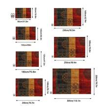 1pc European Classic - Gothic Color Block Patchwork Bohemian Carpet, Super Soft Plush Faux Cashmere Modern Area Rug, Machine Washable, Suitable For Living Room, Bedroom, Office And Dining Area - Perfect For Halloween, Christmas, Easter, Thanksgiving Decor, 700GSM, Indoor/Outdoor Use, Home Decor - Multicolor - View 3