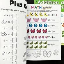 1pc 64 Pages, Addition And Subtraction Within 10, Mental Arithmetic Exercise Book, Preschool Mathematics Exercise Book, Formula Decomposition Calculation Book Based On Pictures, Fun Arithmetic Problem Book, Suitable For Children Aged 3 To 8 - Multicolor - View 7