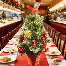 40cm Weihnachtsbaum Tischdekoration, Party Feiertags Ornament, Esszimmertisch Mittelstück, Weihnachtsdekoration, Neujahrsgeschenk, Weihnachtswanddekoration, Deko für Studentenwohnheim