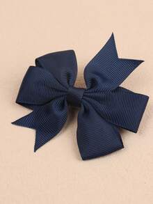 24pcs Girls Back To School Navy Blue And White Tartan Fabric Bow Hair Clips,Swallow Tail Hair Bows,Elegant Hair Accessories First Day Of School Gifts - Multicolor - View 3
