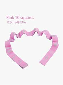 1pc Multi-Functional Yoga & Pilates Resistance Band, Portable Flexibility & Strength Training Tool Suitable For Beginners, Home Workout, Dance And Travel, Durable Polyester Material, Yoga Exercise, Adjustable Stretch Strap, Elastic Yoga Stretch Band, Physical Therapy Elastic Band, Stretch Dance Elastic Band