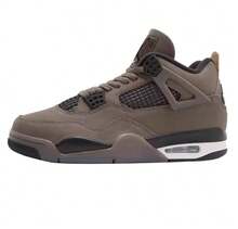 NIKE Men's Air Jordan 4 Retro Brown Athletic Basketball Shoes FV5029-200
